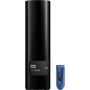 WD Easystore 10TB External USB 3.0 Hard Drive with 32GB Easystore USB Flash Drive
