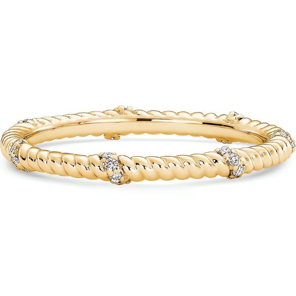 Women's Cleo Stackable Wedding RingSKU: S116-4-YR-H-WD14kt Yellow Gold