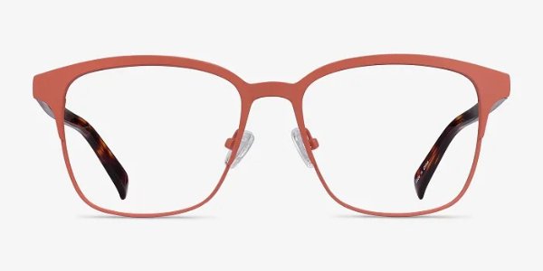 Intense - Square Coral & Tortoise Frame Eyeglasses | EyeBuyDirect