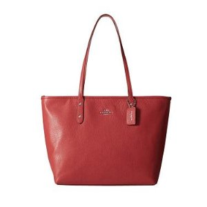 COACH City Zip Tote in Chicago Pebble Leather