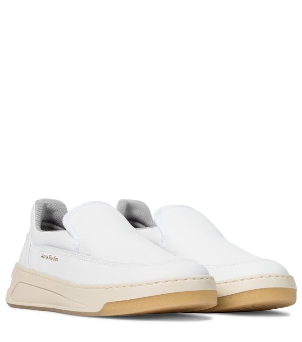 Exclusive to Mytheresa – Leather slip-on sneakers