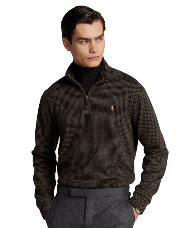 Men's Double-Knit Quarter-Zip Pullover