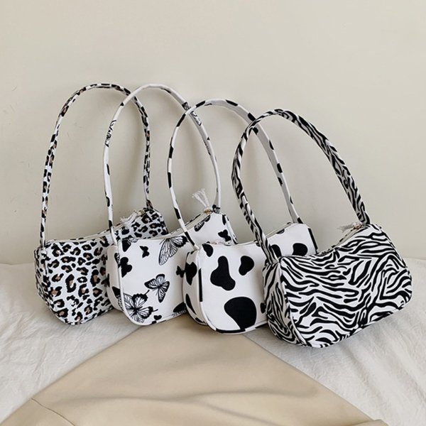 4.35US $ 31% OFF|Animal Pattern Print Canvas Shoulder Underarm Bag Vintage Ladies Small Purse Handbags Casual All match Fashion Women Square Bags| | - AliExpress