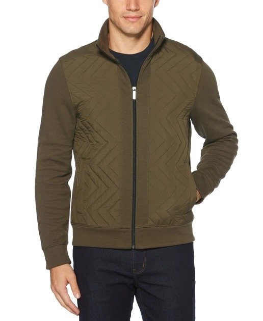 Chevron Quilted Front Jacket