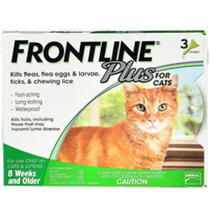 Frontline Plus 猫咪体外驱虫药 3剂