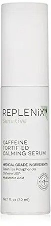 Caffeine Fortified Calming Serum - Medical Grade Skin Treatment with Hyaluronic Acid for Sensitive Skin, Calming, Reduces Redness, 1 oz.