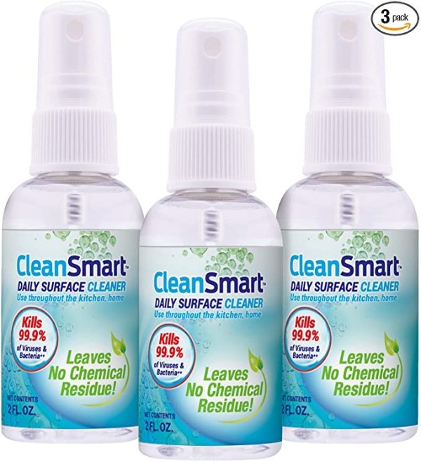to Go Disinfectant. Kills 99.9% of Viruses, Bacteria, Germs, Leaves No Chemical Residue, Contains No Harsh Chemicals. Great to Clean CPAPs, Disinfect CPAPs. 2oz Spray, 3pk Travel Size