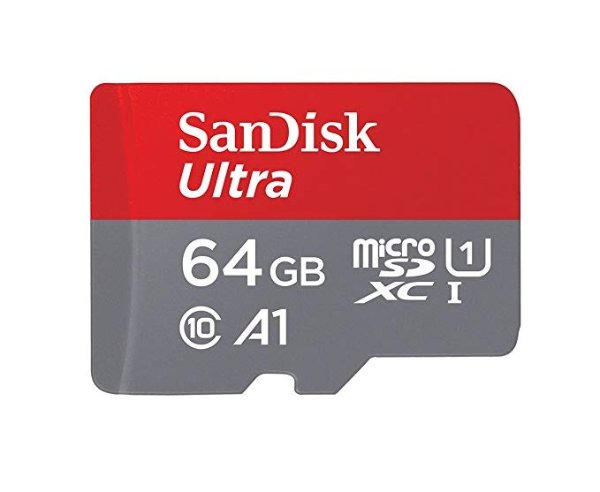 Ultra 64GB Micro SDXC UHS-I Card with Adapter - 100MB/s U1 A1 - SDSQUAR-064G-GN6MA