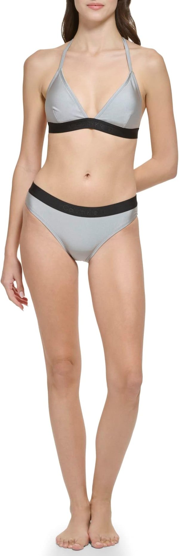 Amazon Calvin Klein Women Cups Bottom Bikini Top 2 Piece Set