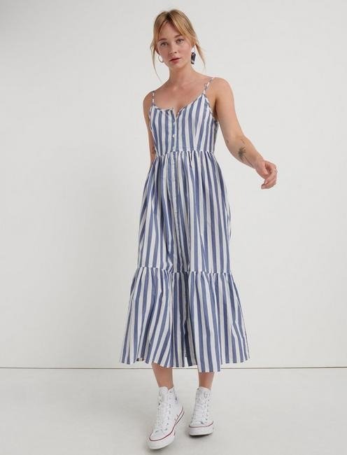 Stripe Poplin Dress | Lucky Brand
