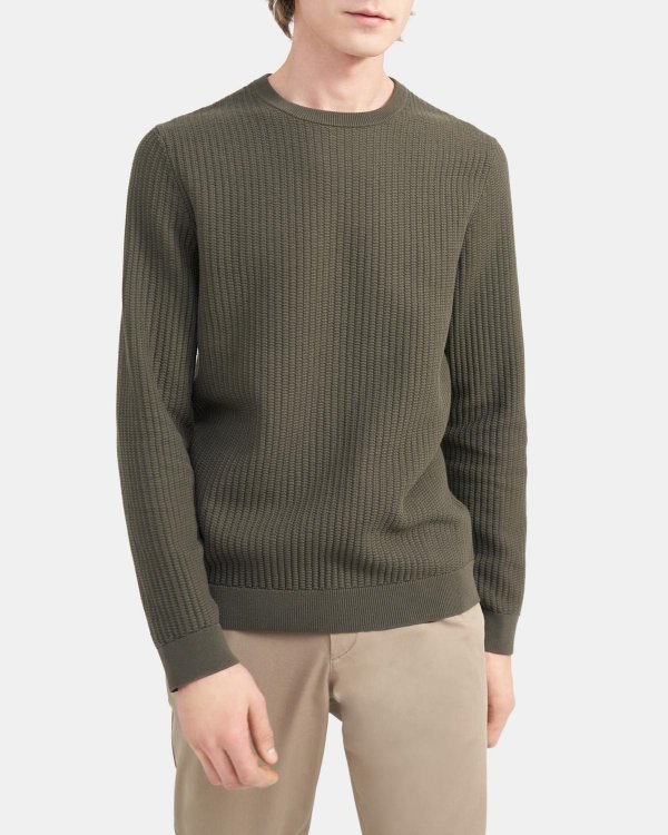 Crewneck Sweater in Cotton Breach
