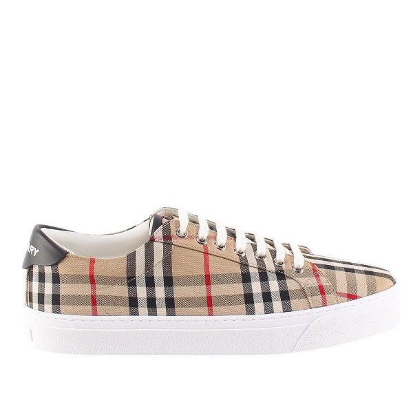 Vintage Check Lace-Up Sneakers