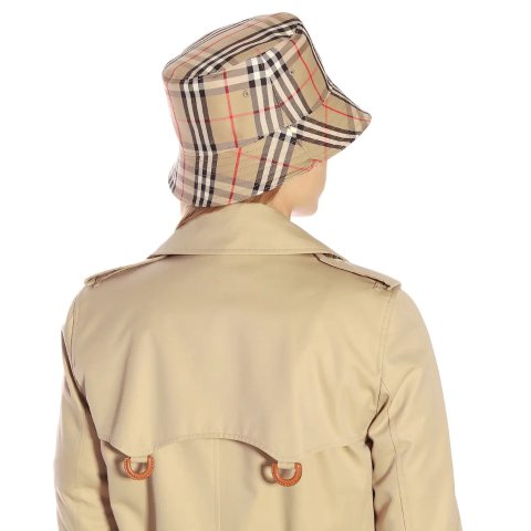 Vintage Check 渔夫帽