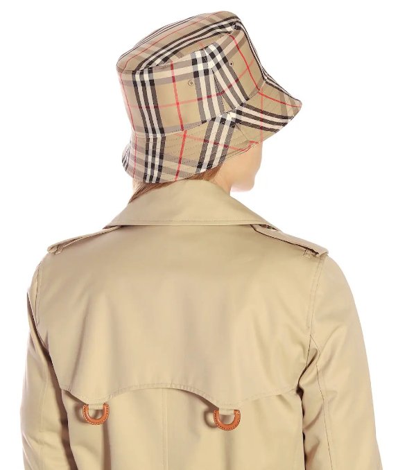 Vintage Check 渔夫帽