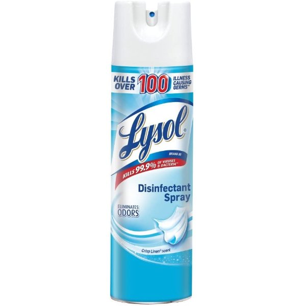 Disinfectant Spray, Crisp Linen, 150oz (12X12.5oz)