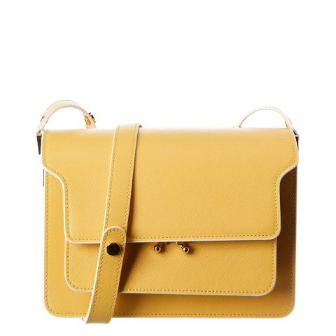 MarniTrunk Leather Shoulder Bag