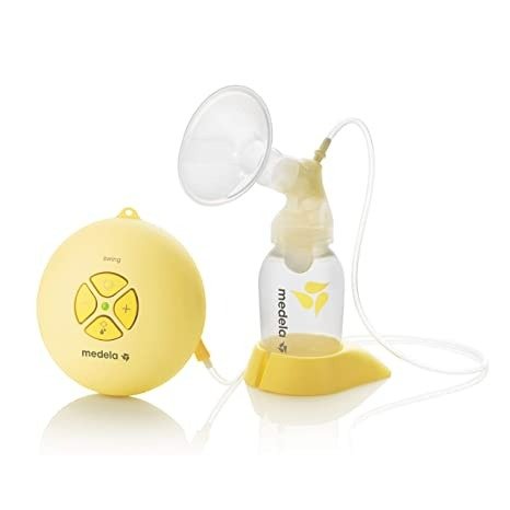 , Swing, Single Electric Breast Pump, Compact and Lightweight Motor, 2-Phase Expression Technology, Convenient AC Adaptor or Battery Power, Single Pumping Kit, Easy to Use Vacuum Control