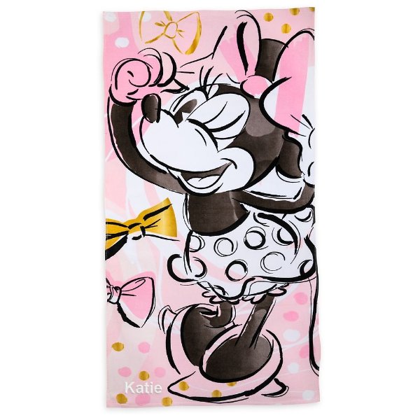 Minnie Mouse Beach Towel for Kids – Personalized | shopDisney