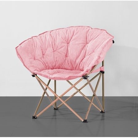 Corduroy Club Chair w/ Rose Gold Legs, Multiple Colors