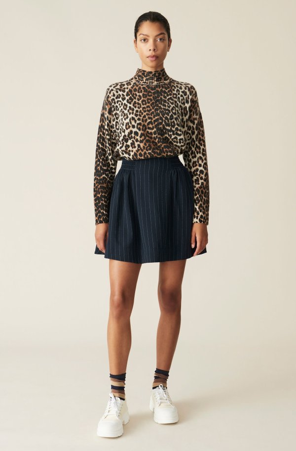 (US) Heavy Crepe Mini Skirt ( 111.00 USD ) | Shop your new Heavy Crepe Mini Skirt at.COM