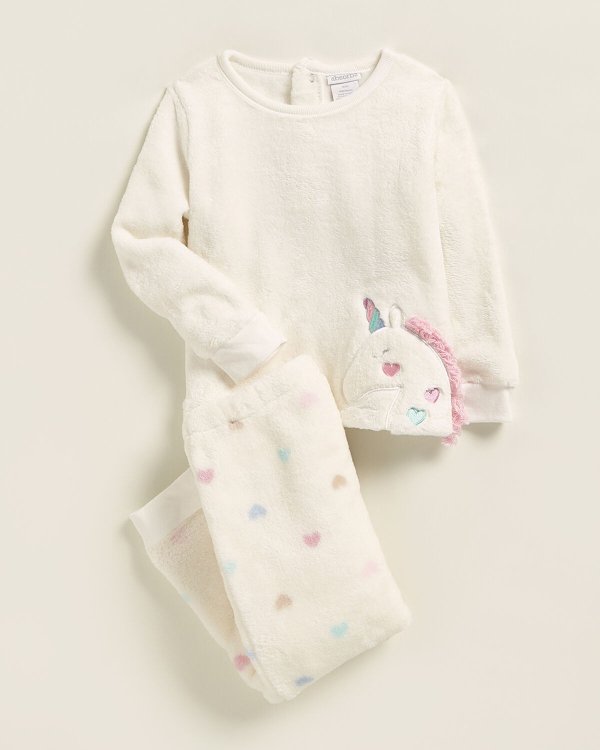 (Infant Girls) Two-Piece Unicorn Top & Pants Set