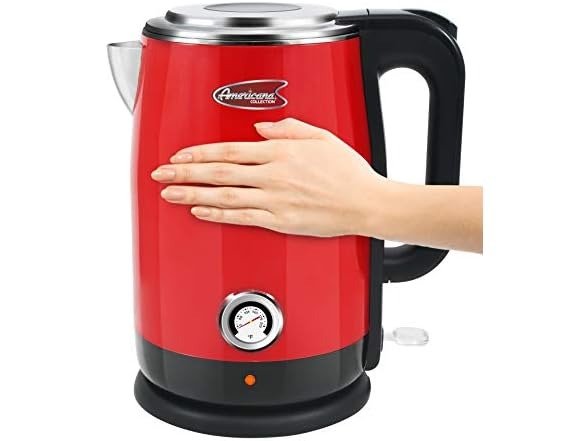 brim Temperature Control Electric Gooseneck Kettle with Capacitive Touch,  Black