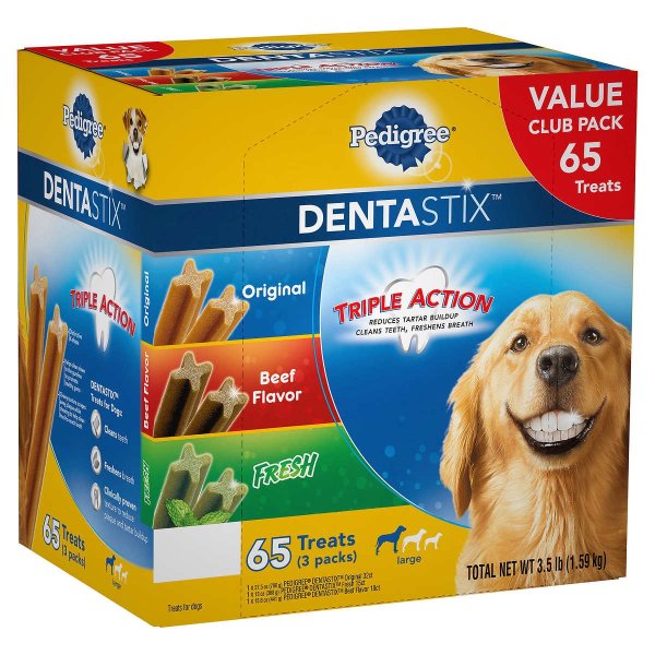 DentaStix Variety Dog Treats, 65-count