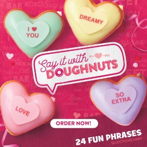 Krispy Kreme Conversation Heart Doughnuts are Back