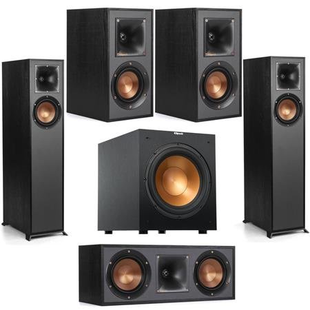 Klipsch 2x R-610F Floorstanding Speaker R-12SW Subwf, R-52C Center, 2x Bookshelf