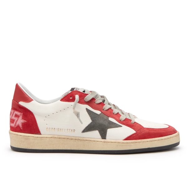 Ball Star low-top leather and suede trainers | Golden Goose | MATCHESFASHION.COM US