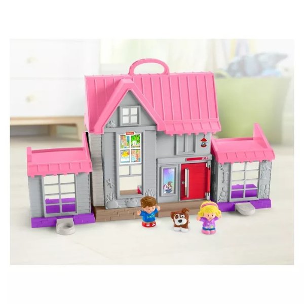 Fisher-Price Little People Big Helpers Home - Pink