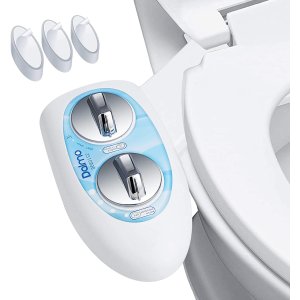 Dalmo DDB01S2 Non-Electric Bidet Toilet Attachment with Self-Cleaning Nozzles