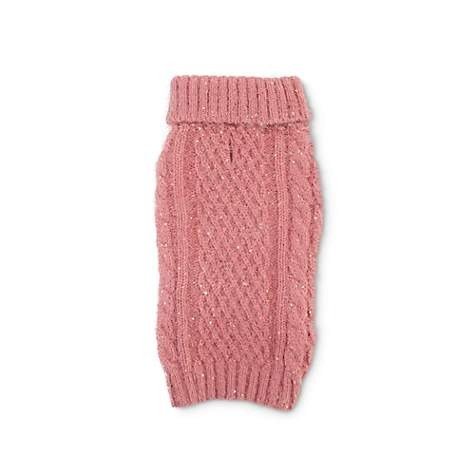 Fluffy and Flashy Pink Dog Sweater | Petco