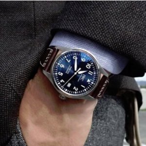 IWC Pilot Midnight Automatic Blue Dial Mens Watch IW327004