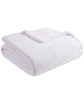 Sherpa Plush Blanket, Full/Queen, Created for Macy's
