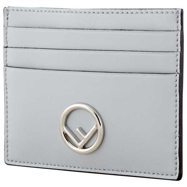 Ladies Grey Pearl Leather Card Holder