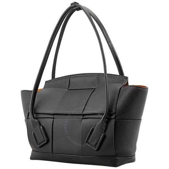 Ladies Grainy Arco Black Tote Bag