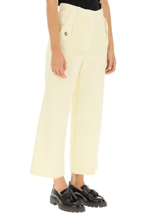 cropped corduroy trousers