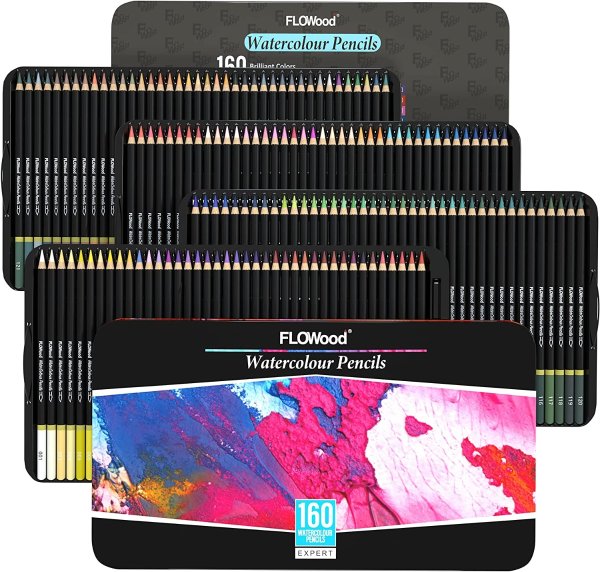 FLOWood Professional Art Colored Pencils 160