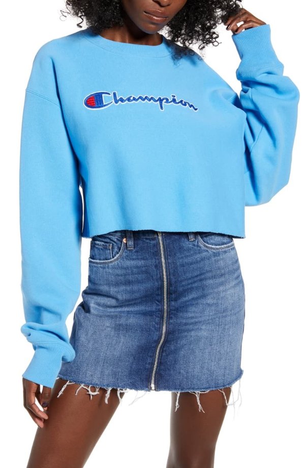 Reverse Weave® Crop Sweatshirt