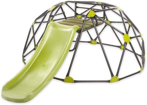 Indoor/Outdoor Climbing Dome and Play Set, Includes 4' Slide, 7¼'L x 5½'W x 2½'H Dome, Holds up to 175 lbs.