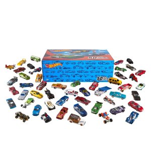 Hot Wheels 50-Car Pack of 1:64 Scale Vehicles Individually Packaged