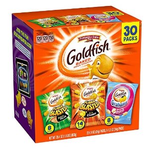 Pepperidge Farm Goldfish Variety Pack Bold Mix, (Box of 30 bags)