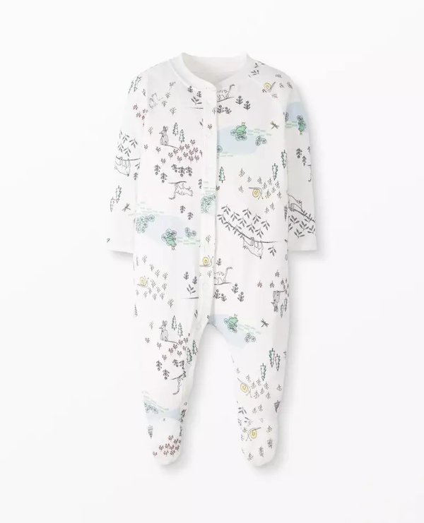 Little Sleepers With Feet In Organic Cotton