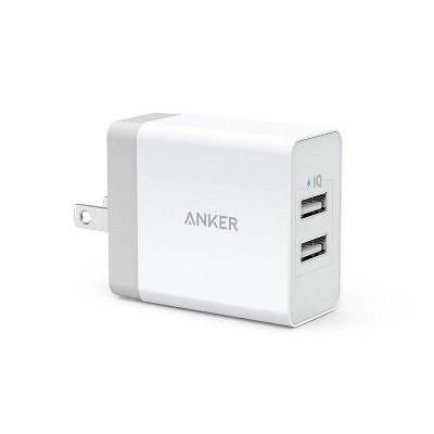 2-Port PowerPort 24W Wall Charger - White