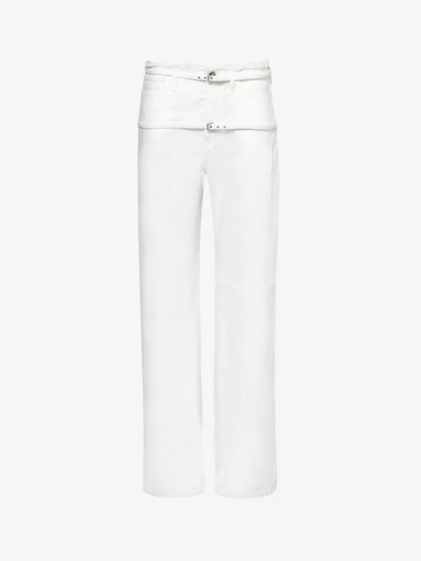 Le de Nimes Caraco regular-fit wide-leg low-rise jeans