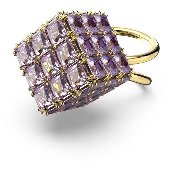 紫色魔方戒指