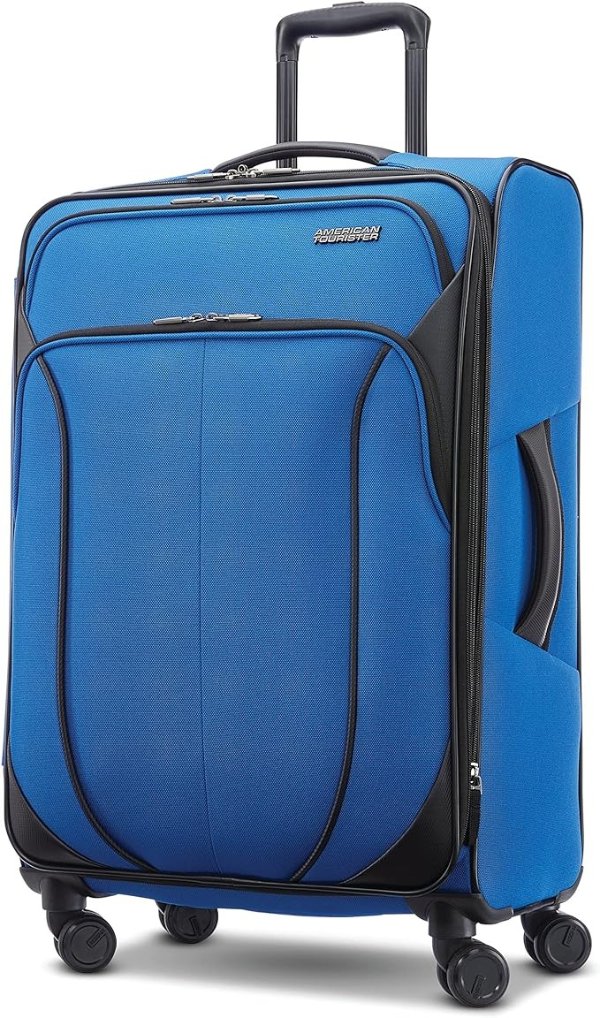 4 KIX 2.0 Softside Expandable Luggage, Classic Blue, 24 Spinner