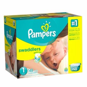 Pampers Swaddlers Diapers Size 1, 216 Count