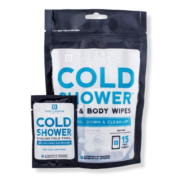 Duke Cannon Supply Co Cold Shower Field Towels Face & Body Wipes